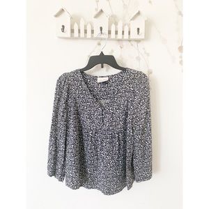 Universal Thread Bell Sleeve Floral Blouse